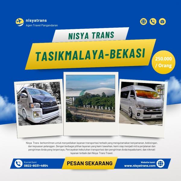 Travel Tasikmalaya - Bekasi Termurah 